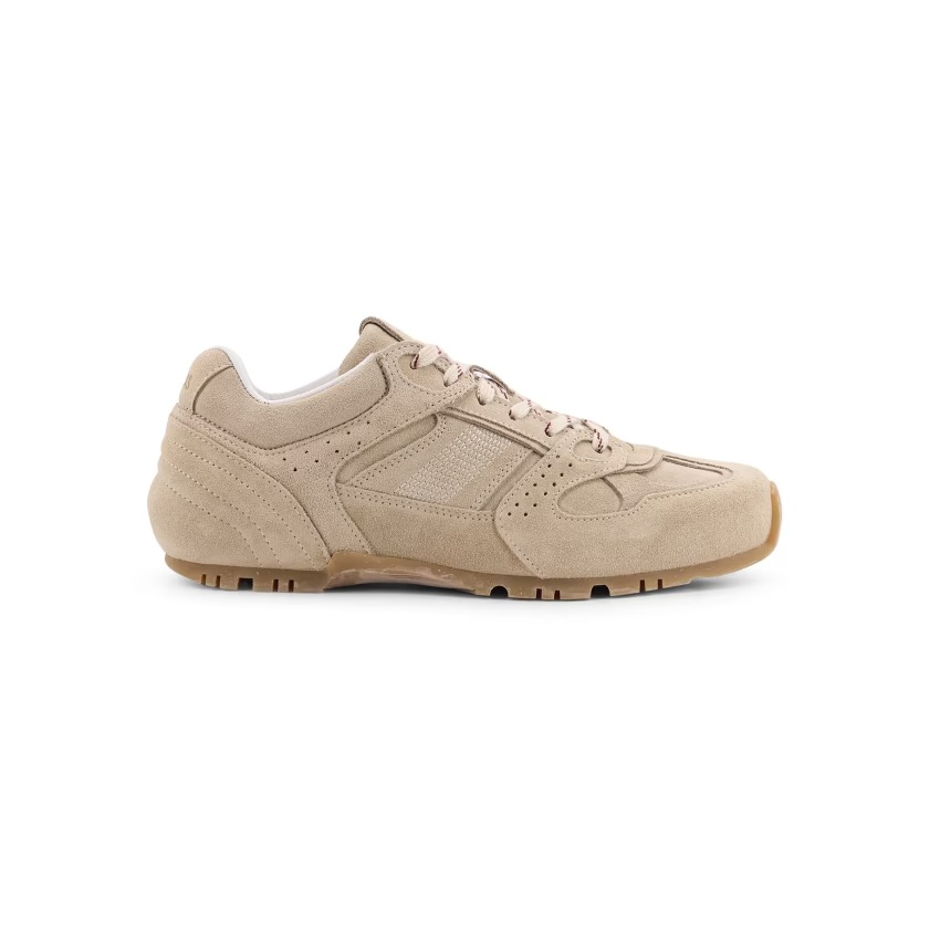 ALOHAS Tb.56 Suede Cream Leather Sneakers Slip-On - Beige