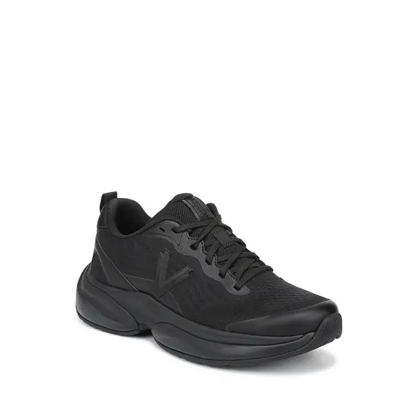 Vionic Walk Quest Trainers Knit Arch Support - Black